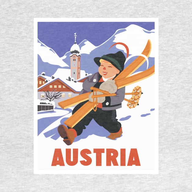 Austria Vintage Travel Poster by Terrybogard97